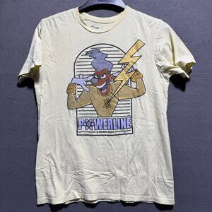 Disney Powerline Goofy Vintage T-Shirt Adult Size Medium Yellow